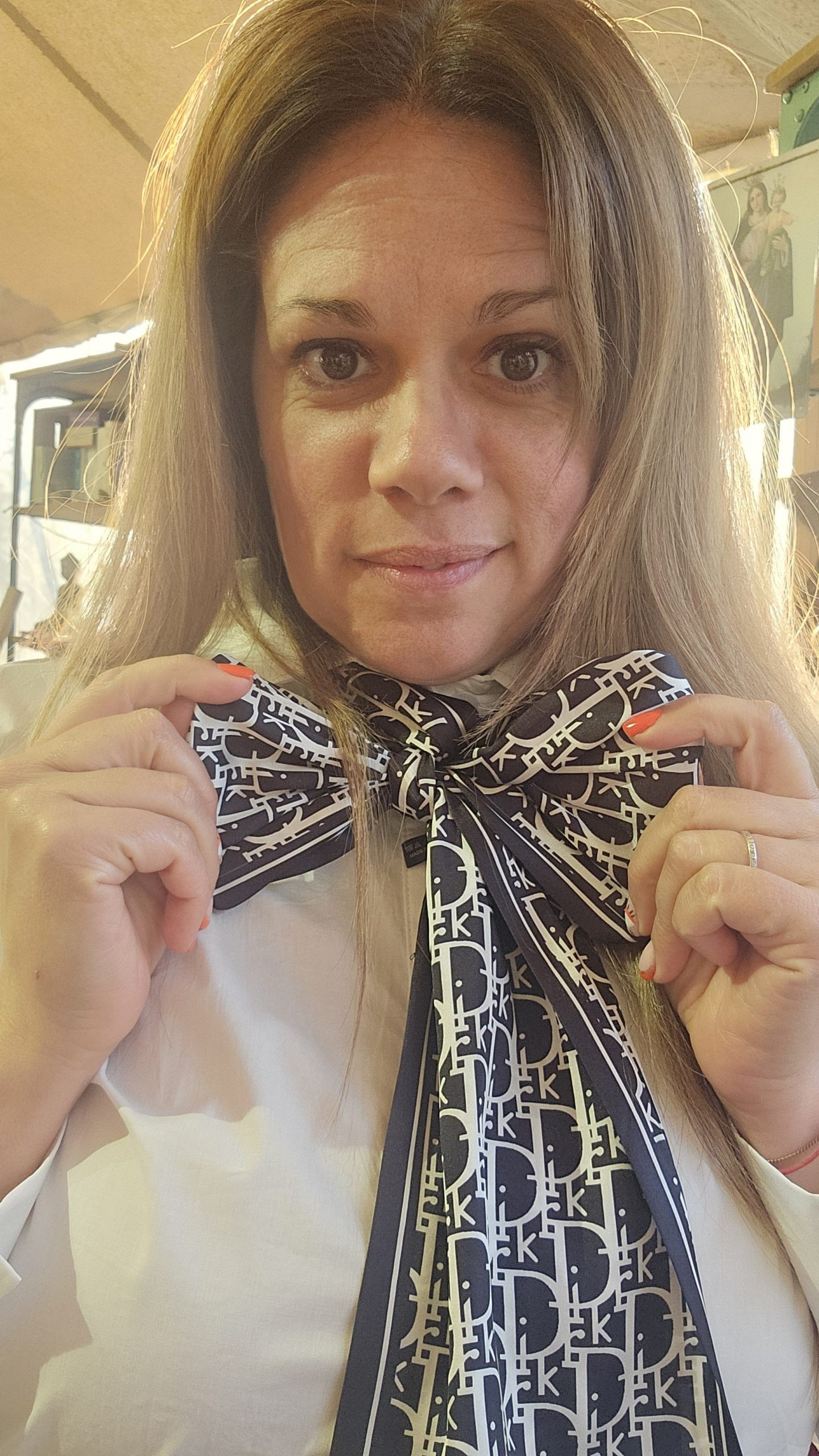 Foulard Bandeau réf crème