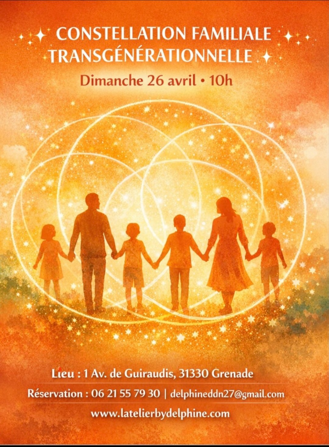 Constellation Familiale trangénérationelle de L'Atelier by Delphine