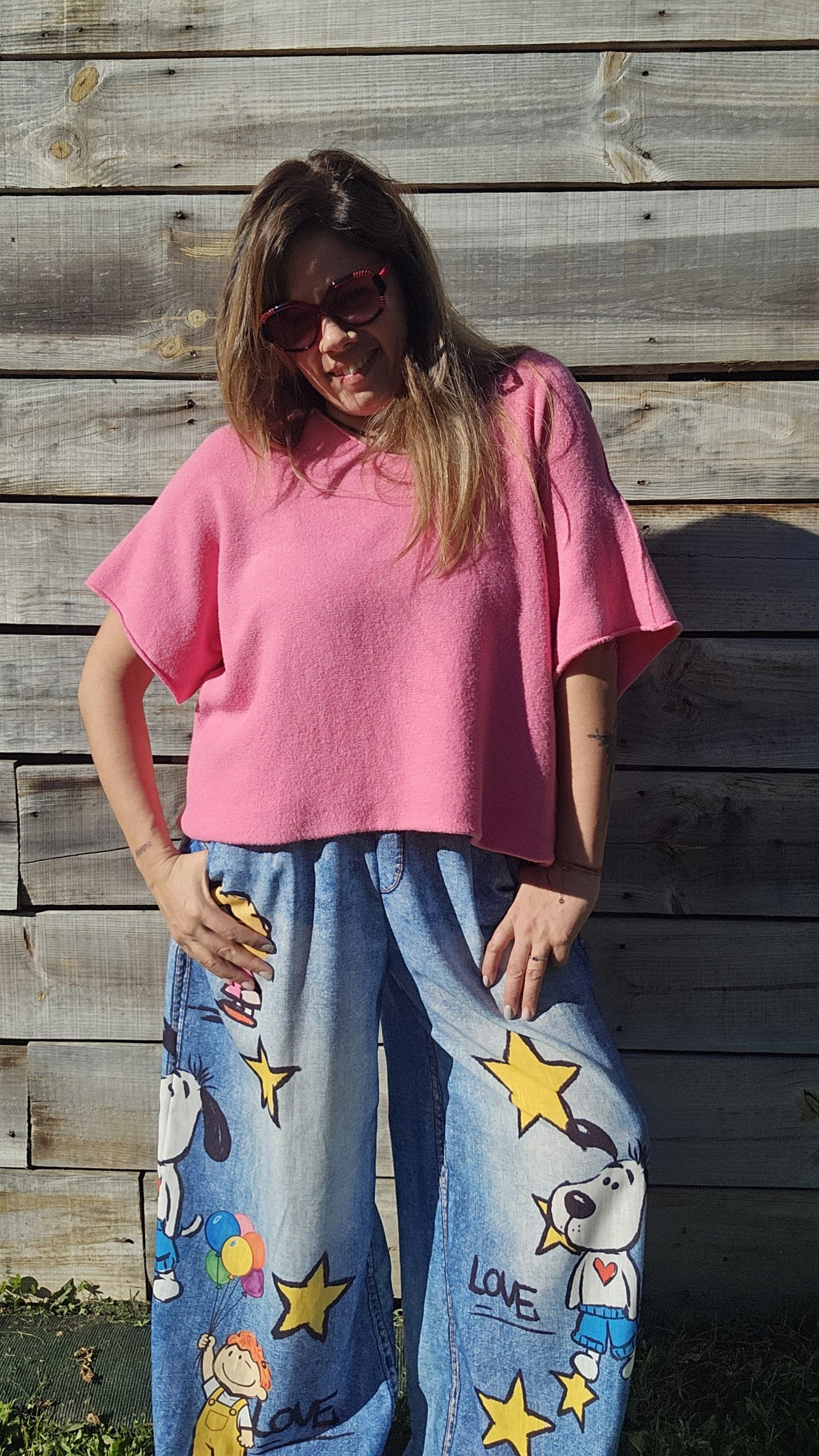 pull manches courtes col v réf Beautiful