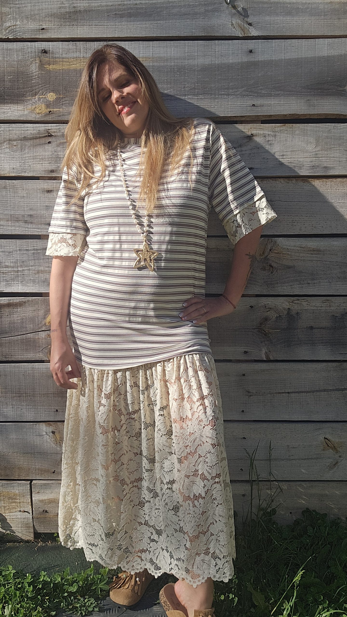 robe bi matière réf Beautiful mar