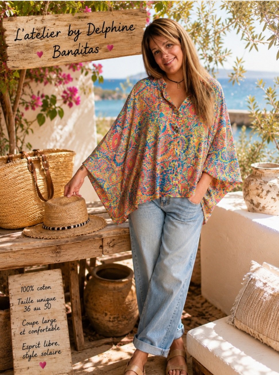 Blouse Banditas réf Polaris Lime