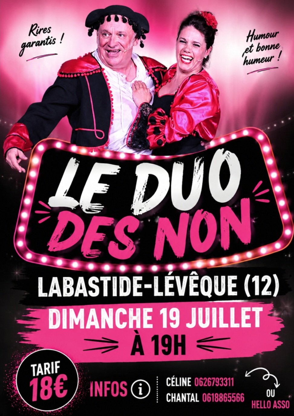 Le Duo des Non LABASTIDE L'ÉVÊQUE 12
Dimanche 19 Juillet à 19h