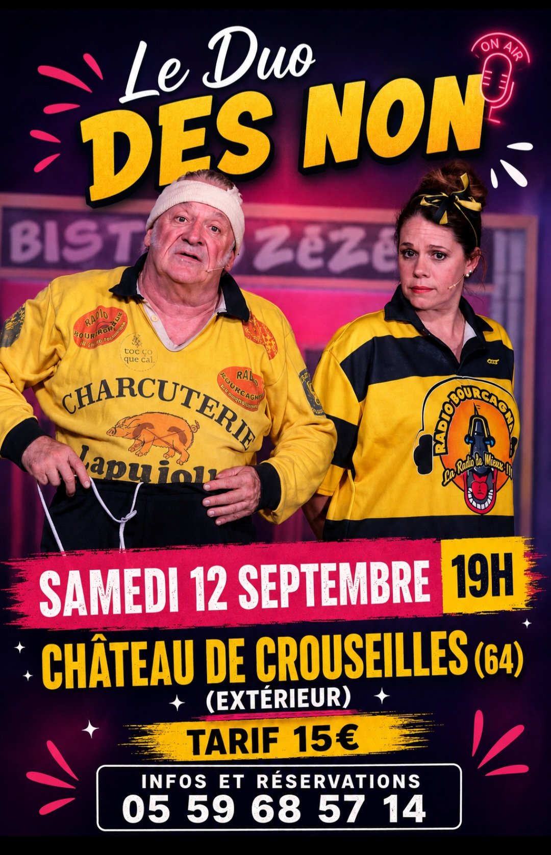 Le Duo des Non au château de Crouseilles